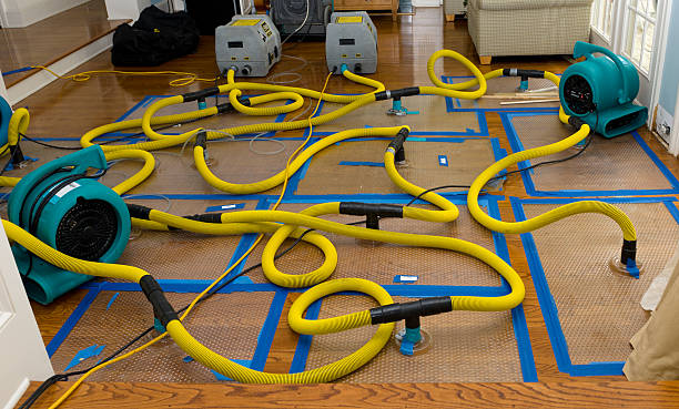 Professional Storm Water Damage Restoration technician working in Hazlet, NJ